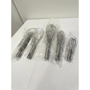 New Tovolo 5-Piece Stainless Steel Assorted Whisk Set